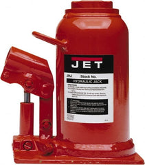 Jet - Manual Bottle, Screw, Ratchet & Hydraulic Jacks Type: Hydraulic Bottle Jack Load Capacity (Ton): 17-1/2 (Inch) - Eagle Tool & Supply