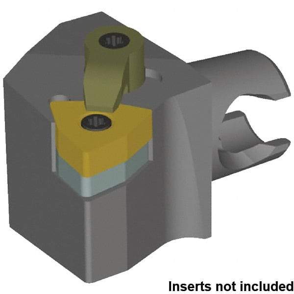 Kennametal - Right Hand Cut, Size KM20, WN.. 0804.. & WN.. 432 Insert Compatiblity, External Modular Turning & Profiling Cutting Unit Head - 12.5mm Ctr to Cutting Edge, 25mm Head Length, Series Kenloc - Eagle Tool & Supply