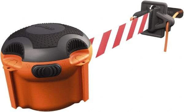 PRO-SAFE - 7-11/16" Wide x 5" High Barricade Tape Dispenser - 1.97 Lb, Orange - Eagle Tool & Supply