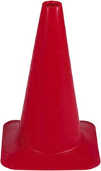 PRO-SAFE - 18" High, Red Sport Traffic Cone - 12" Base Width, 2.5 Lb - Eagle Tool & Supply