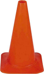 PRO-SAFE - 18" High, Fluorescent Orange Sport Traffic Cone - 12" Base Width, 2.5 Lb - Eagle Tool & Supply