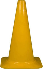 PRO-SAFE - 18" High, Yellow Sport Traffic Cone - 12" Base Width, 2.5 Lb - Eagle Tool & Supply