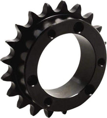 Tritan - 15 Teeth, 1" Chain Pitch, Chain Size 80, QD Sprocket - 4.81" Pitch Diam, 5.315" Outside Diam - Eagle Tool & Supply