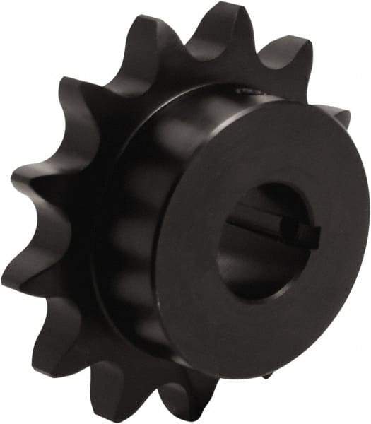 Tritan - 18 Teeth, 1" Chain Pitch, Chain Size 80, Finished Bore Sprocket - 5.759" Pitch Diam, 6.26" Outside Diam - Eagle Tool & Supply