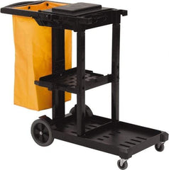 O-Cedar - 100 Qt Plastic Janitor Cart - 18-1/4" Width - Eagle Tool & Supply