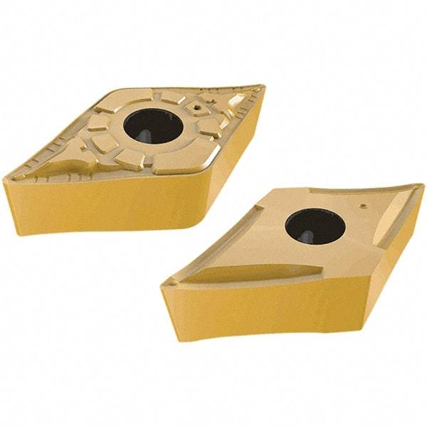 Iscar - DCMT3-2 FPC Grade IC20N Carbide Turning Insert - Uncoated, 55° Diamond, 9.52mm Inscr Circle, 3.97mm Thick, 0.8mm Corner Radius - Eagle Tool & Supply