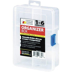 Quantum Storage - Compartment Storage Boxes & Bins Type: Storage Box Number of Compartments: 6.000 - Eagle Tool & Supply