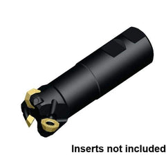 Kennametal - 31.75mm Cut Diam, 3.5mm Max Depth of Cut, 1" Shank Diam, 3.28" OAL, Indexable Chamfer & Angle End Mill - OFPT06L5AFENGB Insert Style, Cylindrical Shank, 45° Lead Angle, Through Coolant - Eagle Tool & Supply