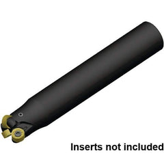 Kennametal - 1" Cutting Diam, 1" Shank Diam, 1" Max Depth of Cut, Straight Shank Indexable Copy End Mill - 3 Inserts, RN.J10T3M0.N.. Insert, KDR Toolholder, Steel, Through Coolant - Eagle Tool & Supply