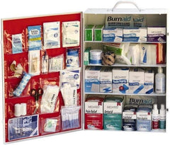 Medique - 1,145 Piece, 200 Person, Industrial First Aid Kit - 15" Wide x 5-1/2" Deep x 22" High, Metal Cabinet - Eagle Tool & Supply