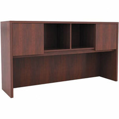 ALERA - 58.88" Long x 35-1/2" High x 15" Deep, Kneespace Credenza - Medium Cherry, Woodgrain Laminate - Eagle Tool & Supply