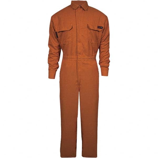 National Safety Apparel - Size XL Orange HRC 2 Flame Resistant/Retardant Coveralls - Exact Industrial Supply
