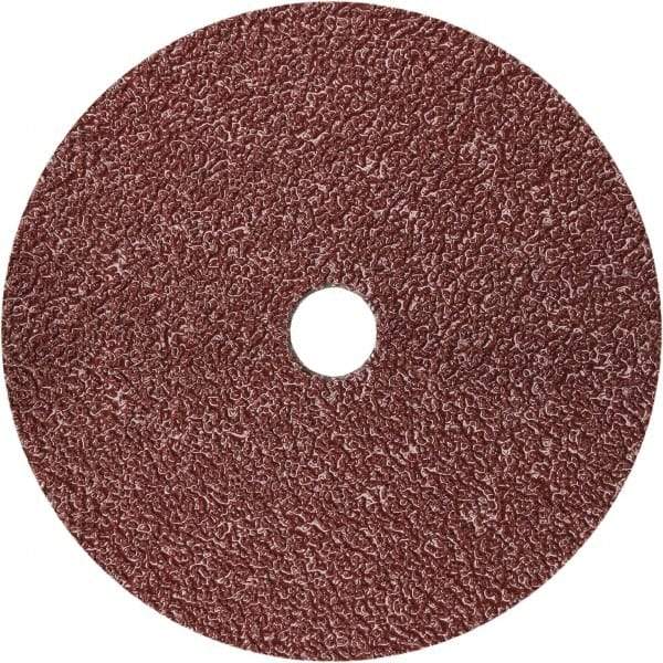 3M - 5" Diam 7/8" Hole 80+ Grit Fiber Disc - Ceramic, 12,000 Max RPM, Series 782C - Eagle Tool & Supply