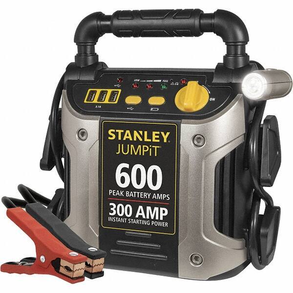 Stanley - 12 Volt Jump Starter - 300 Amps, 600 Peak Amps, 3 USB Power Ports - Eagle Tool & Supply