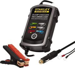 Stanley - 12 Volt Automatic Charger/Maintainer - 8 Amps - Eagle Tool & Supply