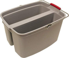 O-Cedar - 19 Qt Plastic Bucket - 18" Long x 10" High x 12-3/4" Wide, Gray - Eagle Tool & Supply