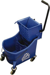 O-Cedar - 36 Qt Plastic Bucket & Wringer - 23" Long x 38" High x 14" Wide, Blue - Eagle Tool & Supply