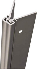 Stanley - 79" Long x 5" Wide, Aluminum Continuous Hinge - 0.11" Thick, With Holes - Eagle Tool & Supply
