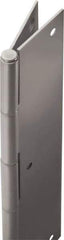 Stanley - 86" Long x 5" Wide, 22" Knuckle, Stainless Steel Continuous Hinge - 0.75" Thick, With Holes - Eagle Tool & Supply