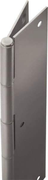 Stanley - 74" Long x 5" Wide, 21" Knuckle, Stainless Steel Continuous Hinge - 0.75" Thick, With Holes - Eagle Tool & Supply