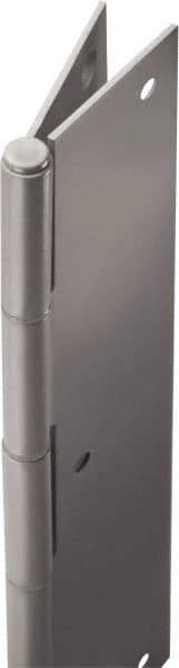 Stanley - 84" Long x 5" Wide, 21" Knuckle, Steel Continuous Hinge - 0.075" Thick, With Holes - Eagle Tool & Supply