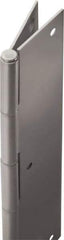 Stanley - 84" Long x 5" Wide, 21" Knuckle, Steel Continuous Hinge - 0.075" Thick, With Holes - Eagle Tool & Supply
