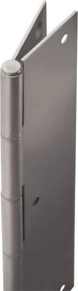 Stanley - 80" Long x 5" Wide, 20" Knuckle, Steel Continuous Hinge - 0.75" Thick, With Holes - Eagle Tool & Supply