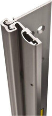 Stanley - 95" Long x 4" Wide, Aluminum Continuous Hinge - 0.11" Thick, With Holes - Eagle Tool & Supply