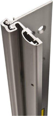 Stanley - 79" Long x 4" Wide, Aluminum Continuous Hinge - 0.11" Thick, With Holes - Eagle Tool & Supply