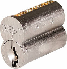 Best - Best I/C Core Small Format IC Cylinder - Satin Chrome Coated, Brass/Zinc Alloy - Eagle Tool & Supply