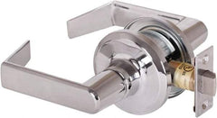 Stanley - Grade 2 Passage Lever Lockset - 2-3/8 & 2-3/4" Back Set, Keyless Cylinder, Brass Alloy, Bright Chrome Finish - Eagle Tool & Supply