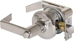 Stanley - Grade 2 Privacy Lever Lockset - 2-3/8 & 2-3/4" Back Set, Keyless Cylinder, Brass Alloy, Bright Chrome Finish - Eagle Tool & Supply