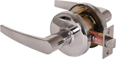 Stanley - Grade 2 Passage Lever Lockset - 2-3/4" Back Set, Keyless Cylinder, Brass Alloy, Bright Chrome Finish - Eagle Tool & Supply