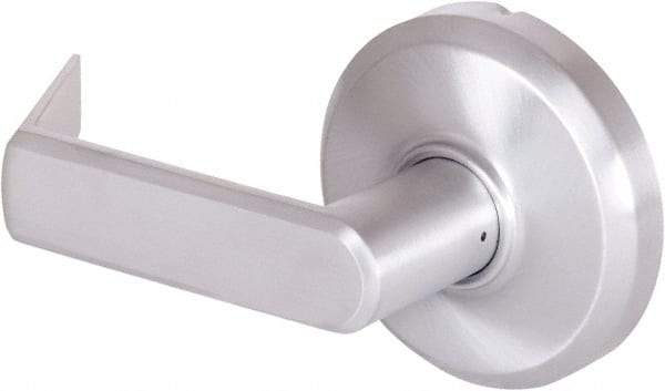 Stanley - Grade 2 Dummy Lever Lockset - 2-3/4" Back Set, Keyless Cylinder, Brass Alloy, Satin Chrome Finish - Eagle Tool & Supply