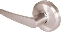 Stanley - Grade 2 Dummy Lever Lockset - 2-3/4" Back Set, Keyless Cylinder, Brass Alloy, Nickel Finish - Eagle Tool & Supply