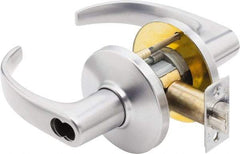 Best - Grade 1 Storeroom Lever Lockset - 2-3/4" Back Set, Key In Lever Cylinder, Brass Alloy, Satin Chrome Finish - Eagle Tool & Supply