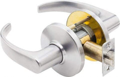 Best - Grade 1 Passage Lever Lockset - 2-3/4" Back Set, Keyless Cylinder, Brass Alloy, Satin Chrome Finish - Eagle Tool & Supply