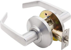 Best - Grade 2 Passage Lever Lockset - 2-3/4" Back Set, Keyless Cylinder, Brass Alloy, Satin Chrome Finish - Eagle Tool & Supply