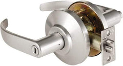 Best - Grade 2 Passage Lever Lockset - 2-3/4" Back Set, Keyless Cylinder, Brass Alloy, Satin Chrome Finish - Eagle Tool & Supply