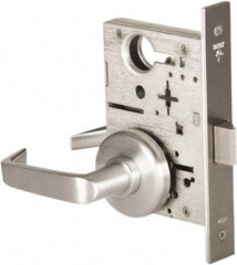 Best - Grade 1 Passage Lever Lockset - 2-3/4" Back Set, Keyless Cylinder, Brass Alloy, Satin Chrome Finish - Eagle Tool & Supply