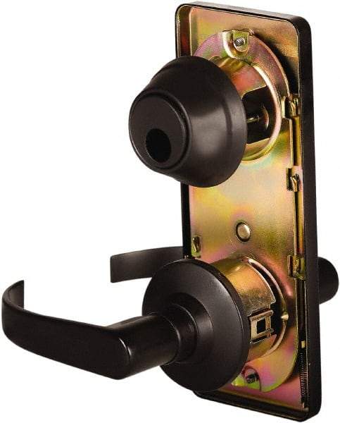 Stanley - Grade 2 Passage Lever Lockset - 2-3/4" Back Set, Keyless Cylinder, Brass Alloy, Oil Rubbed Bronze Finish - Eagle Tool & Supply