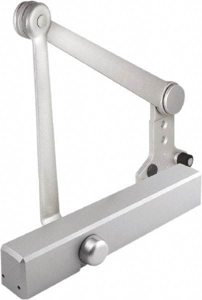 Stanley - 12-1/4" Closer Body Length, Multi-Size Closer Manual Damper - Painted Aluminum Finish, Reversible - Eagle Tool & Supply
