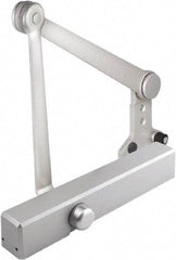 Stanley - 12-1/4" Closer Body Length, Multi-Size Closer Manual Damper - Painted Aluminum Finish, Reversible - Eagle Tool & Supply