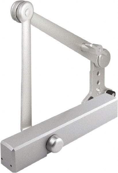 Stanley - 12-1/4" Closer Body Length, Multi-Size Closer Manual Damper - Painted Aluminum Finish, Reversible - Eagle Tool & Supply