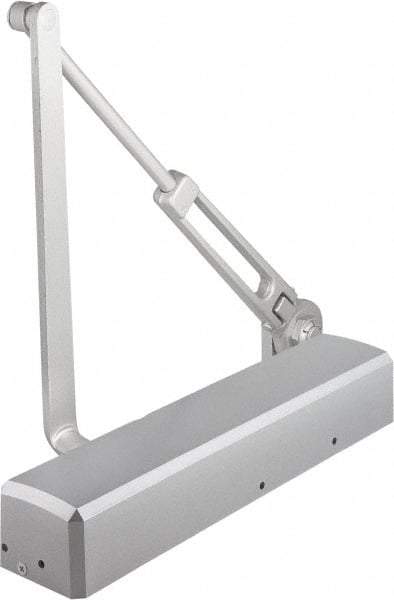Stanley - 12-1/4" Closer Body Length, Multi-Size Closer Manual Damper - Painted Aluminum Finish, Reversible - Eagle Tool & Supply