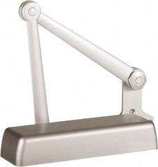 Stanley - 11-1/4" Closer Body Length, Multi-Size Closer Manual Damper - Painted Aluminum Finish, Left Hand - Eagle Tool & Supply