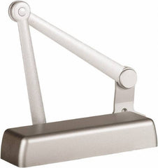 Stanley - 11-1/4" Closer Body Length, Multi-Size Closer Manual Damper - Painted Aluminum Finish, Reversible - Eagle Tool & Supply