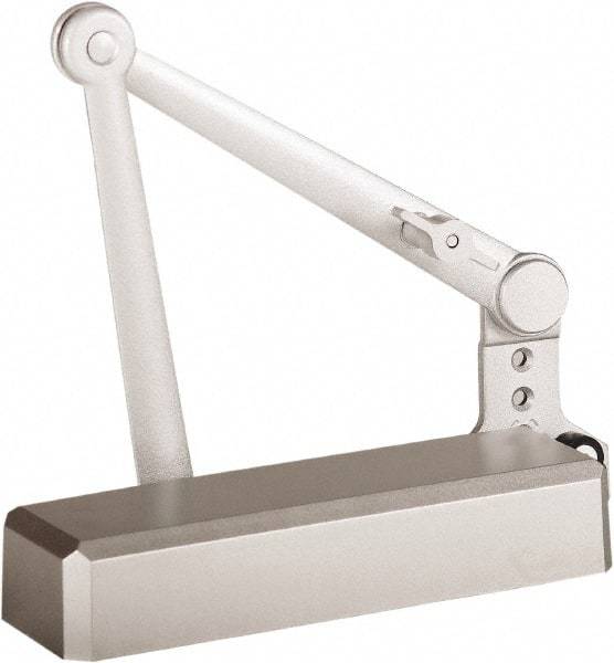 Stanley - 11-1/4" Closer Body Length, Multi-Size Closer Manual Damper - Painted Aluminum Finish, Reversible - Eagle Tool & Supply