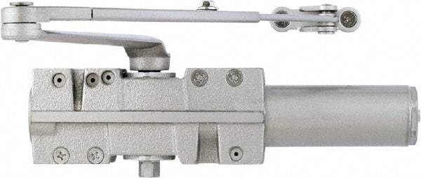 Stanley - 11-1/4" Closer Body Length, Multi-Size Closer Manual Damper - Painted Aluminum Finish, Reversible - Eagle Tool & Supply