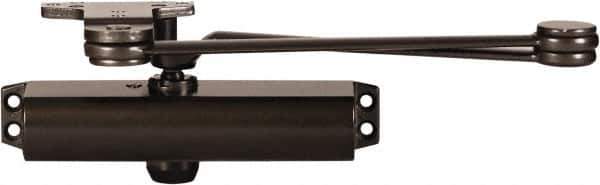 Stanley - 9-3/4" Closer Body Length, Multi-Size Closer Manual Damper - Painted Aluminum Finish, Reversible - Eagle Tool & Supply